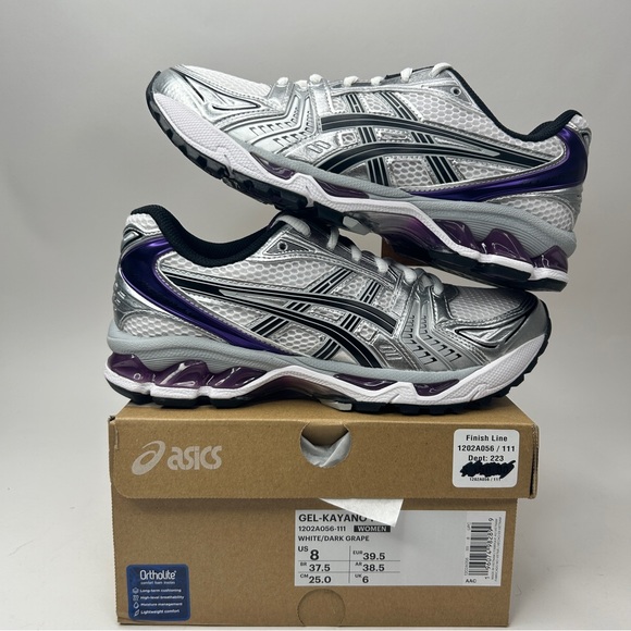 ASICS Gel Kayano 14 WMNS “White Dark Grape” 2023 - Picture 1 of 4